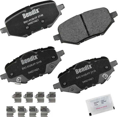 Vista 69 de Bendix Priority1 CFC154 - Juego de pastillas de freno de disco para Avanti II, Century, LeSabre, Regal, Riviera, chasis comercial, DeVille