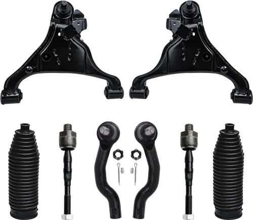 Vista 65 de Detroit Axle - Kit de brazos de control delanteros de 8 piezas para Toyota Sienna 2004-2010, 2 brazos de control inferiores con rótulas, 4 barras