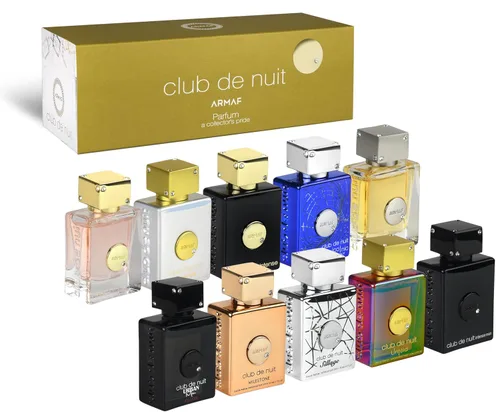 Armaf Club De Nuit Parfum MINI 10 piezas 0.17 oz cada uno - Club De Nuit Intense Man, Sillage, Urban Man Elixir, Iconic, Club De Nuit Women,