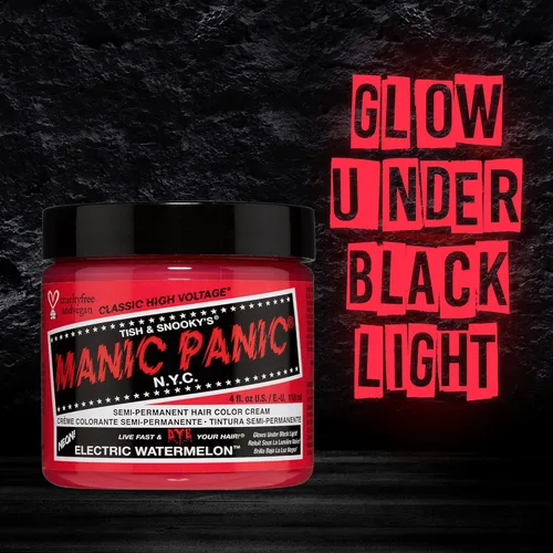 Vista 30 de Manic Panic - Crema clásica para teñir los cabellos de color naranja psicodélico y estilo atardecer. Fórmula semi-permanente.