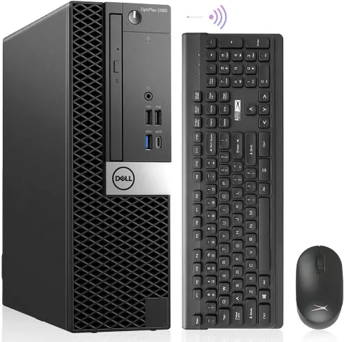 Dell Computadoras de escritorio OptiPlex 5060 Windows 11, Intel 6-Core i7-8700, 16GB DDR4 Ram, 1TB NVMe M.2 SSD, Wi-Fi inalámbrico 6e AX210,