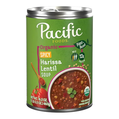 Vista 13 de Pacific Foods Sopa orgánica de fideos de pollo picante, lata de 16.1 onzas