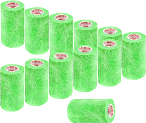 Vista 36 de Cinta adhesiva para veterinarios (negro) (paquete de 2) (4 pulgadas x 15 pies), autoadhesiva, adherente, cohesiva, flexible, autoadhesiva, rollo