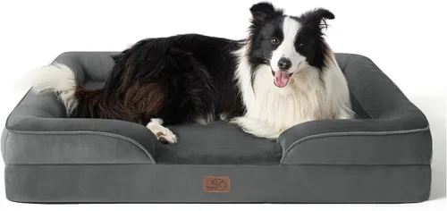 Vista 57 de Bedsure - Cama ortopédica para perros de tamaño grande - Cama impermeable para perros grandes y gatos, sofá de confort para perros con funda