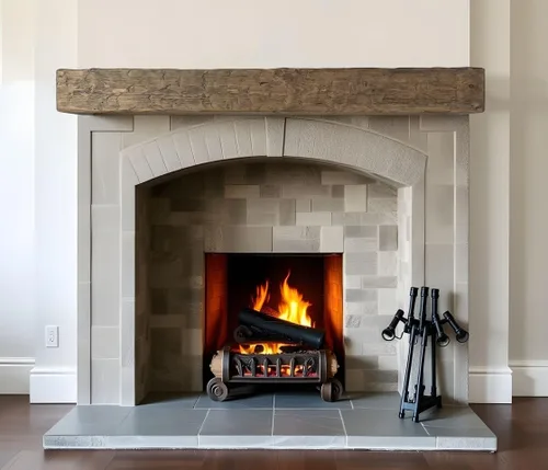 Vista 2 de J.H.Yoder Timbers 6" x 8" x 60" Viga de chimenea rústica maciza de madera de pino labrada a mano por artesanos Amish, de origen sostenible