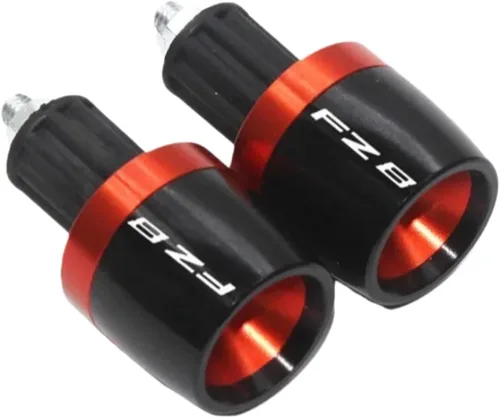 Vista 9 de Moto Handlebar End Plug Motorcycle Universal Handlebar Grips Ends Counterweight Bar Slider End Cap Plug for FA&zer FZ8 FZ 8 7/8" Black-a