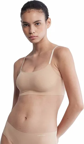 Calvin Klein Women's Invisibles Comfort Seamless Adjustable Skinny Strap Bralette Bra