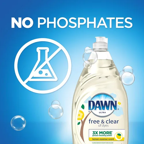 Vista 4 de Dawn Ultra Pure Essentials - Detergente líquido para platos, esencia de limón, 16.2 onzas líquidas