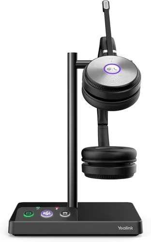 Vista 9 de Yealink WH62 Auriculares inalámbricos DECT certificados por equipos, auriculares inalámbricos con micrófono de cancelación de ruido para PC