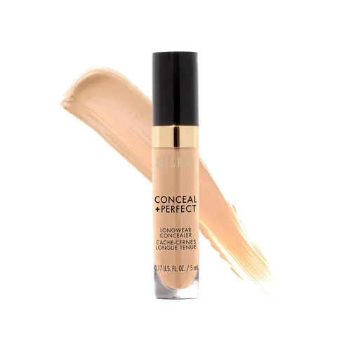 Vista 13 de Milani Conceal + Perfect - Corrector de larga duración, color marfil puro Marfil 100-Puro