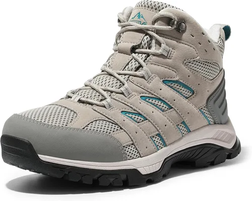 NORTIV 8 Botas de senderismo impermeables para mujer, botas ligeras para senderismo al aire libre