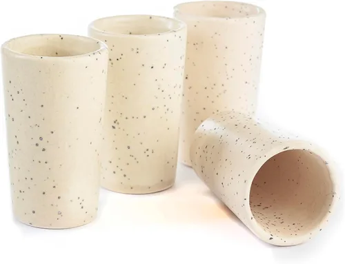 Vista 27 de Juego de 4 vasos de chupito Talavera auténticos mexicanos para tequila - Pintados a mano - 2 Oz (Talavera colorida)