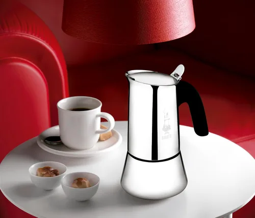 Vista 20 de Bialetti – New Venus, máquina de café espresso de acero inoxidable, apta para todo tipo de estufas, 2 tazas (85 ml), aluminio, plateado