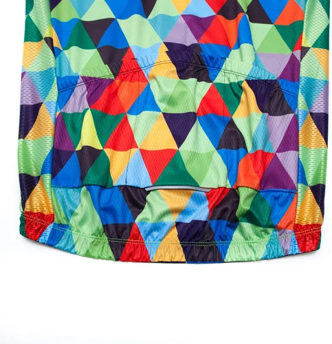 Vista 38 de Weimostar Hombre Ciclismo Jersey Manga Corta Bicicleta Ropa Multicolor Diamante