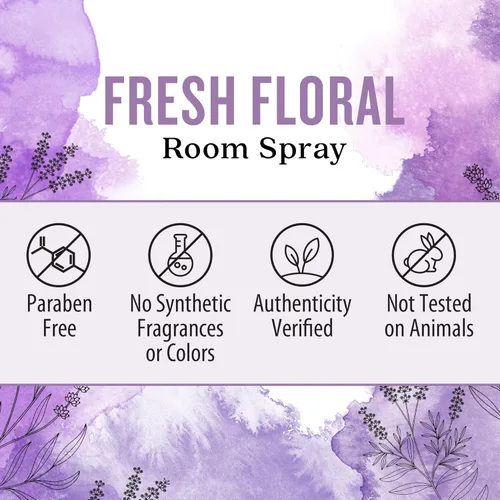 Vista 6 de Aura Cacia Spray para Ambiente Floral Fresco 8 fl. oz. - Aroma Ligero, Sin Fragancias Sintéticas