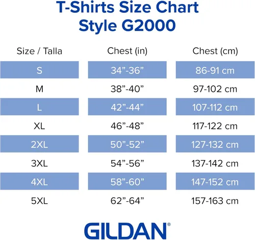Vista 4 de Gildan - Camiseta de ultraalgodón estilo G2000 para hombre, paquete múltiple