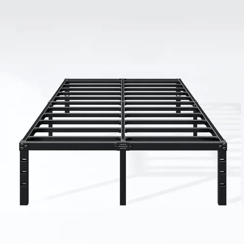 Vista 29 de Hafenpo Base de cama individual de 12 pulgadas, plataforma de metal resistente, tamaño individual, no necesita somier, resistente, fácil montaje