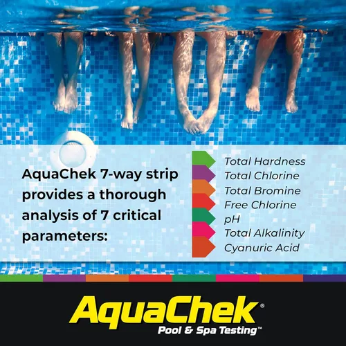 Vista 5 de Tiras de prueba para piscina/spa AquaChek, Blanco