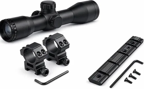 Vista 10 de GOTICAL Ruger 10/22 y 3/8" Tactical 4x32 - Telémetro compacto de alcance – Retícula de caza de retícula, retícula de pelo y Ruger 10/22 Weaver '5 PC