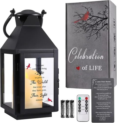 Vista 10 de Linterna conmemorativa, regalos de condolencias por la pérdida de mamá/ser querido, regalos de duelo, linterna en memoria de ser querido