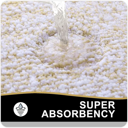 Vista 4 de OLANLY Alfombras de baño 24x16, tapetes de baño extra suaves y absorbentes de microfibra, antideslizantes, lavables a máquina, secan rápido