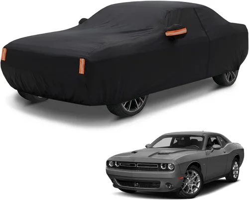 Vista 11 de NEVERLAND Funda para Coche Sedán Impermeable Resistente Protección Todo Clima Nieve Anti-UV Resistente al Viento Exterior Funda Completa para Coche