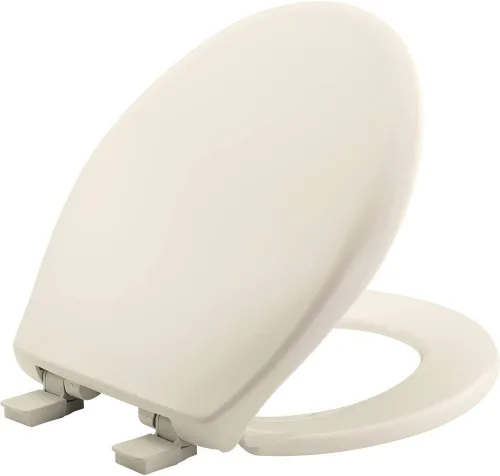 Mayfair Aurora, asiento de inodoro de cierre lento, bisagras fáciles de limpiar y asiento de plástico ajustable de ajuste perfecto, fabricado en EE.