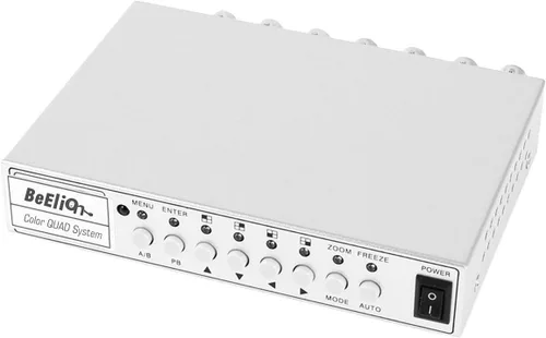 Vista 3 de Divisor cuádruple de video HD de 4 canales - Procesador CCTV DVR de 4 pantallas con interruptor NTSC/PAL, función PIP, para sistemas de vigilancia