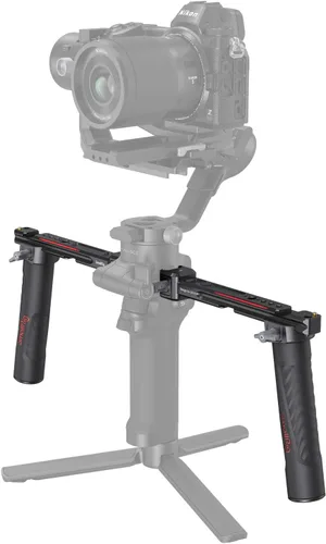 Vista 7 de SMALLRIG Mango Doble Empuñadura para Cardán DJI RS 4 /RS 4 Pro/RS 3 / RS 3 Pro/RS 2 / RSC 2, Empuñadura de Mango de Cardán con Rieles NATO, Zapata