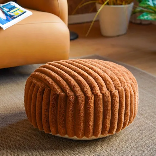 Vista 17 de Funda de puf otomano sin relleno, suave, para almacenamiento, asiento extra, de estilo granja, bohemio, cómodo, reposapiés, 20x20x8 pulgadas