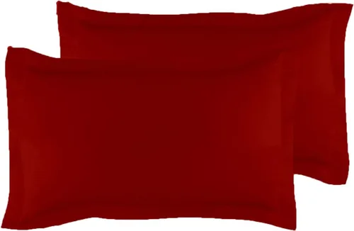 Vista 18 de Crown Collection Juego de 2 fundas de almohada estándar de 20 x 26 pulgadas, hipoalergénicas de 600 hilos, 100% algodón egipcio, fundas de almohada