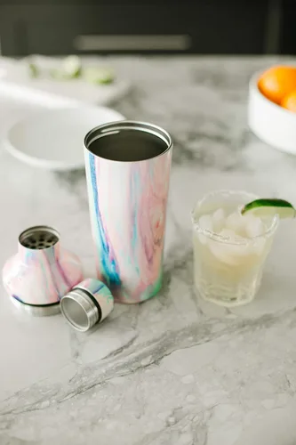 Vista 5 de Simple Modern Juego de coctelera con tapa jigger Mezclador de Martini aislado de acero inoxidable Boston para cócteles sin alcohol Regalos