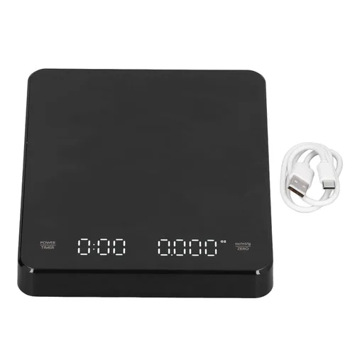 BestAlice Báscula digital de cocina, 6.6 lbs/0.00 oz, báscula de alimentos multifunción de alta precisión, báscula de café electrónica recargable