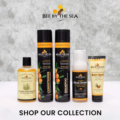 Vista 7 de Bee by the Sea Crema corporal natural de espino amarillo y miel (2.5 oz, 2 unidades)