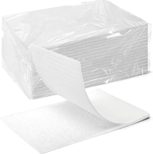 Vista 14 de Art3d 40 juegos de puntos adhesivos de gancho y bucle, 1 pulgada x 1 pulgada. Círculo adhesivo de doble cara, resistente (redondo)