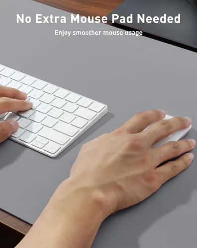 Vista 548 de Aothia Protector de escritorio de cuero, alfombrilla para mouse, alfombrilla de escritorio de oficina, 31.5 x 15.7 pulgadas, secante de escritorio