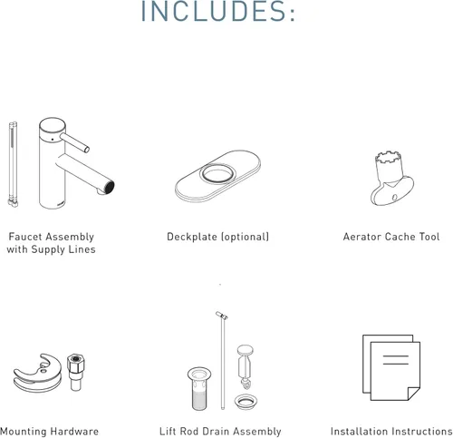 Vista 3 de Moen Align Grifo de Baño Moderno de Una Manija Oro Cepillado con Conjunto de Drenaje y Placa de Cubierta Opcional, Grifo de Lavabo de Baño de Un