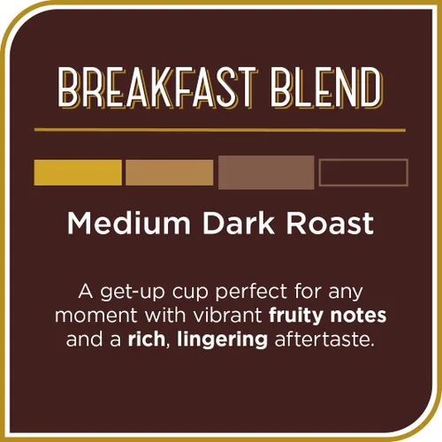 Vista 2 de Don Francisco's Breakfast Blend - Cápsulas de café tostado oscuro, 12 unidades, cápsulas de café reciclables de una sola porción, compatibles con tu