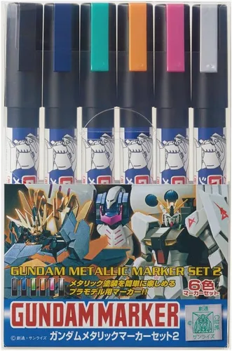 Vista 8 de GSI Creos - Juego de marcadores GMS127 Gundam MSV (juego de 6 marcadores), Mr. Hobby