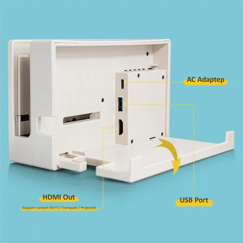 Vista 5 de Switch Dock Station para Nintendo - Reemplazo para Nintendo Switch Docking 4K1080P HDMI TV Adaptador Dock Set con adaptador de CA y cable HDMI