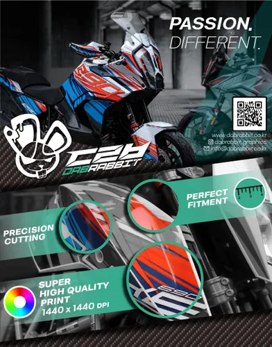 Vista 2 de Kit de calcomanías para BMW R 1250 1200 GS Adventure (14~) (TRP-KH) (R 1200 GS - [BRILLANTE])
