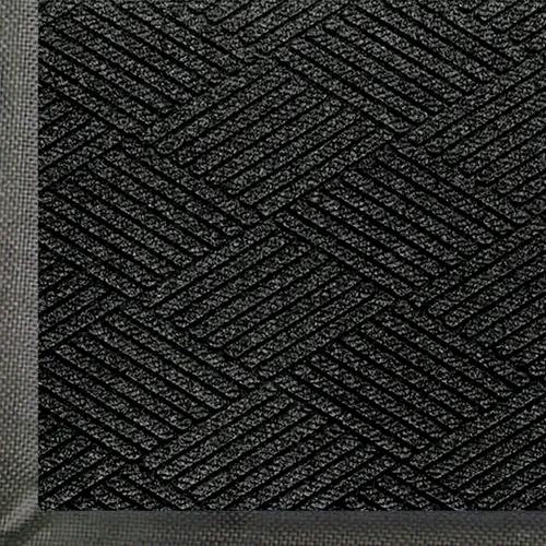 WaterHog Max Diamond - Tapete de entrada de grado comercial con patrón de diamante y borde de goma, interior/exterior, de secado rápido, resistente