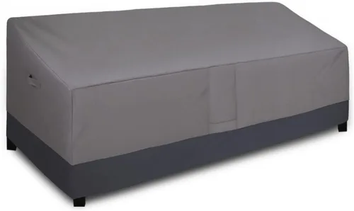 Vista 18 de Easy-Going - Funda impermeable para sofá de exterior de alta resistencia para patio, funda de sofá para muebles de patio, a prueba de viento y gris