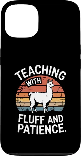 Vista 7 de Teaching with Fluff and Patience Llama Teacher Classroom Case for iPhone 16