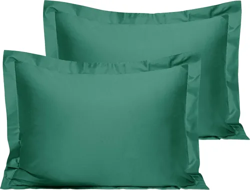 Vista 27 de NTBAY Fundas de almohada estándar de algodón – Fundas de almohada de algodón egipcio de 500 hilos, paquete de 2 fundas de almohada Oxford súper