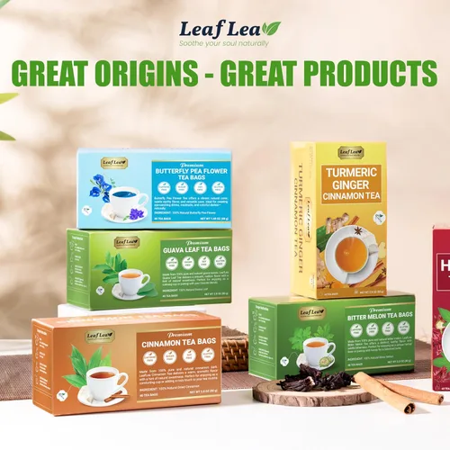 Vista 9 de LeafLea Té de Hoja de Guayaba, 40 Bolsitas de Té Envueltas Individualmente, Hecho de Hojas de Guayaba 100% Naturales (Hojas De Guayaba), Apoya