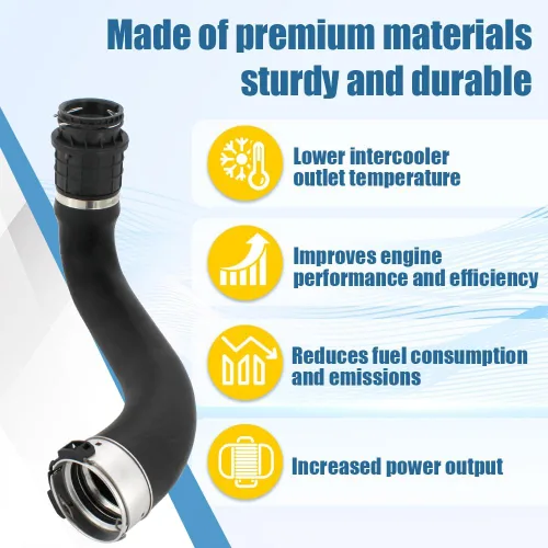 Vista 3 de 13374646 Turbocompresor Intercooler Manguera de entrada de aire compatible con Chevry Cruze 2016 2017 2018 2019 1.4L L4 Turboalimentado Sustituye