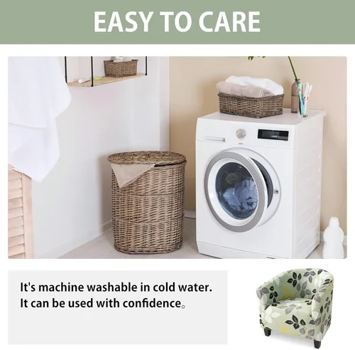 Vista 7 de HOTNIU Funda para silla de club, fundas para sillas de bañera para sillones, funda elástica para sillón, protector de silla de club, cubiertas