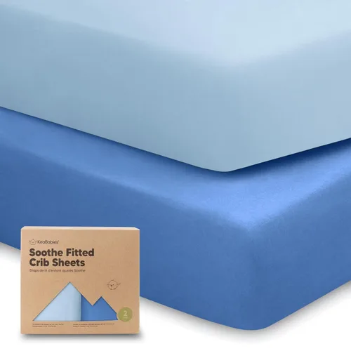 Vista 25 de KeaBabies Paquete de 2 sábanas de cuna orgánicas para niños y niñas - 52x28 Sábanas ajustadas para colchón de cuna, cubierta de jersey de algodón
