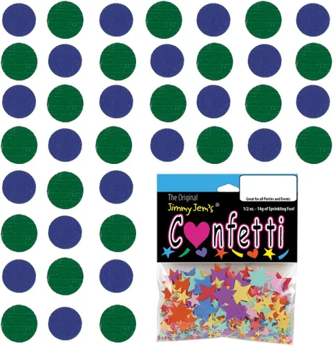 Vista 137 de Confetti Circle 1/4" Negro, Azul Marino Combo - 2 bolsas de media onza (1 oz) (8550/9971)